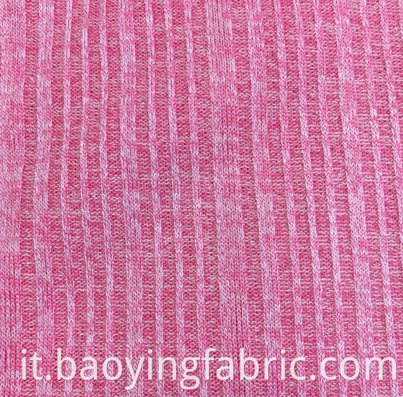 Striped Rib Knit Fabric